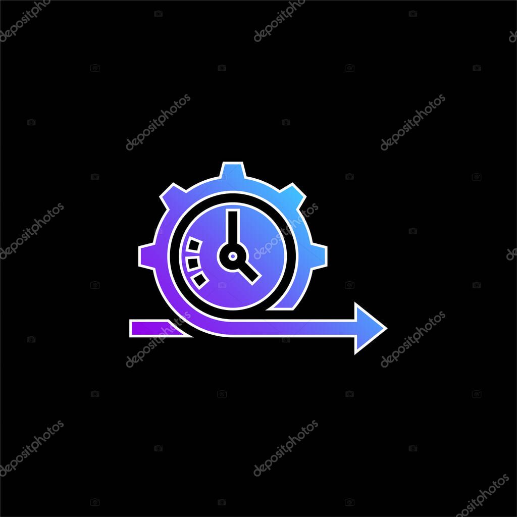 Agile blue gradient vector icon