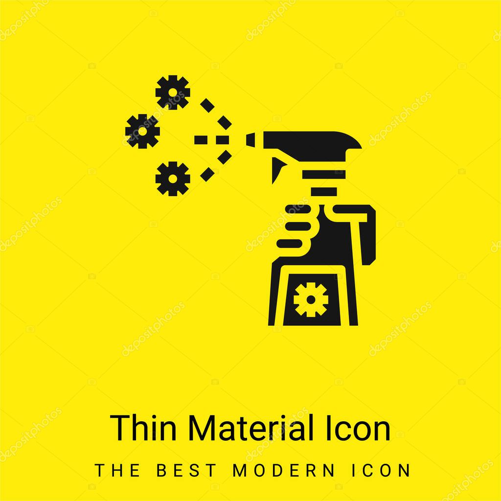 Antibacterial minimal bright yellow material icon
