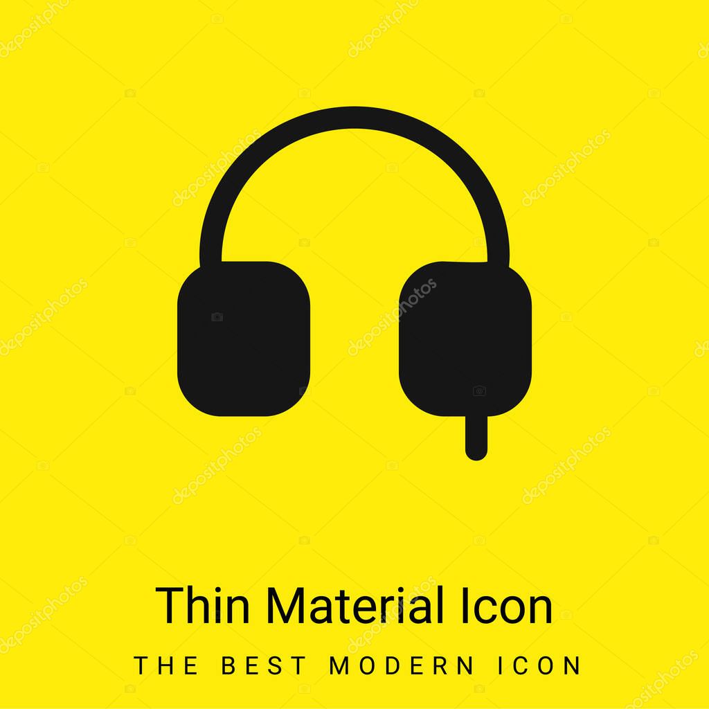 Auriculars Solid Tool Symbol minimal bright yellow material icon