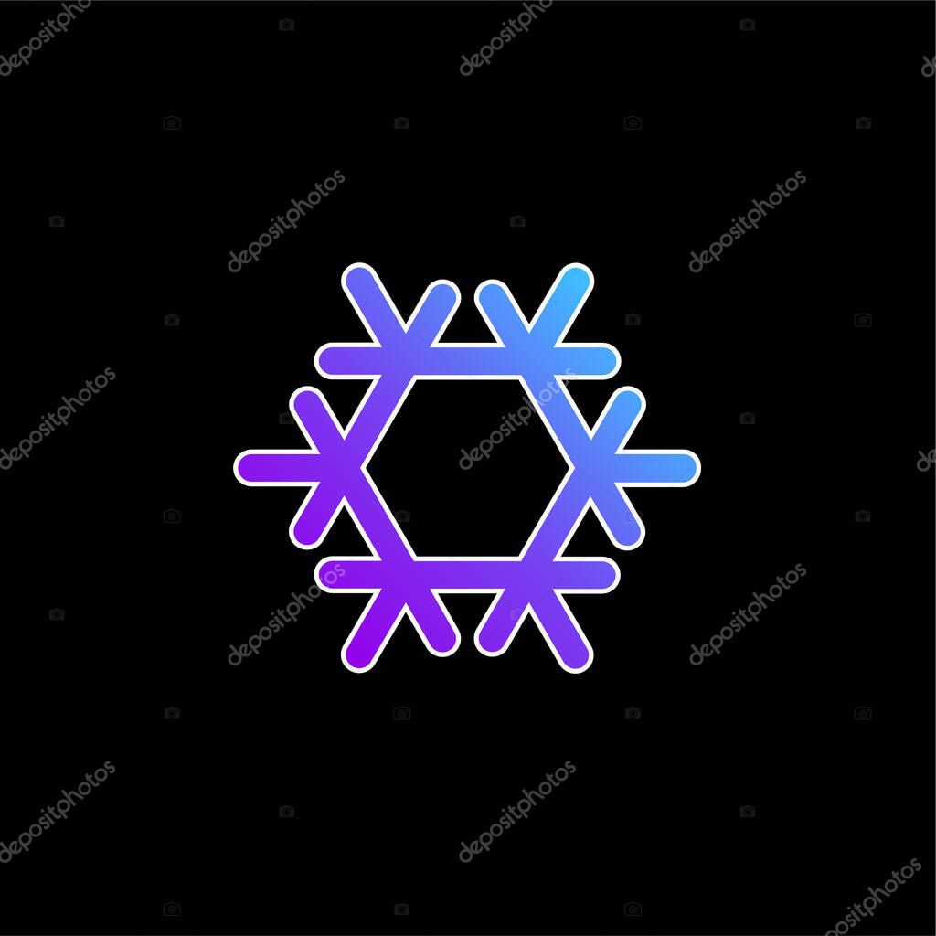 Air Conditioning blue gradient vector icon