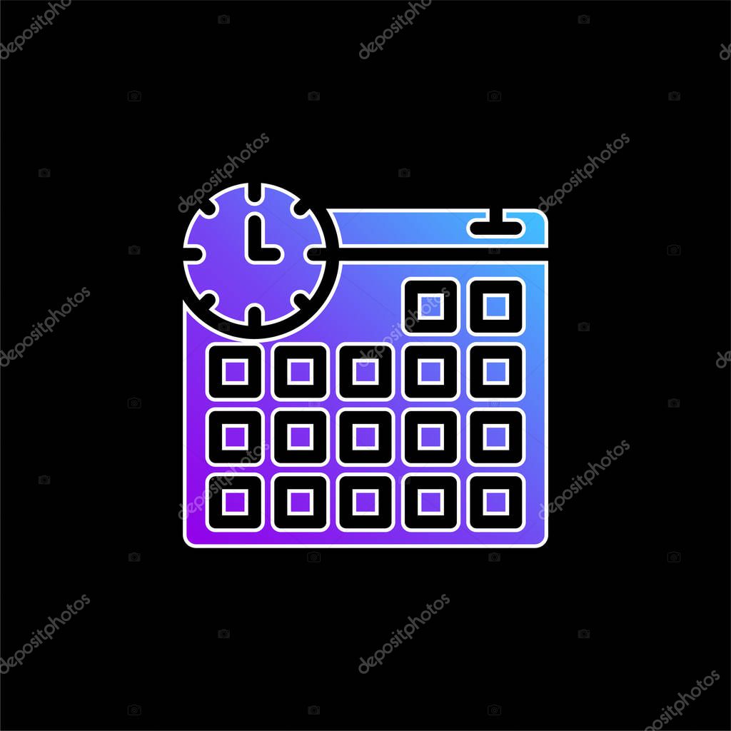 Appointment blue gradient vector icon