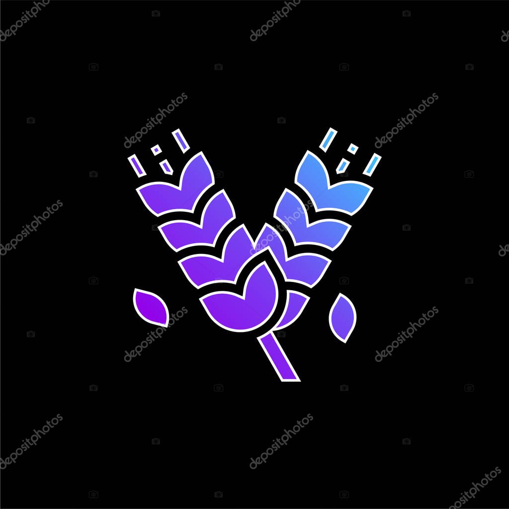 Barley blue gradient vector icon