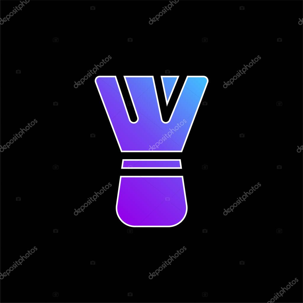 Beauty blue gradient vector icon