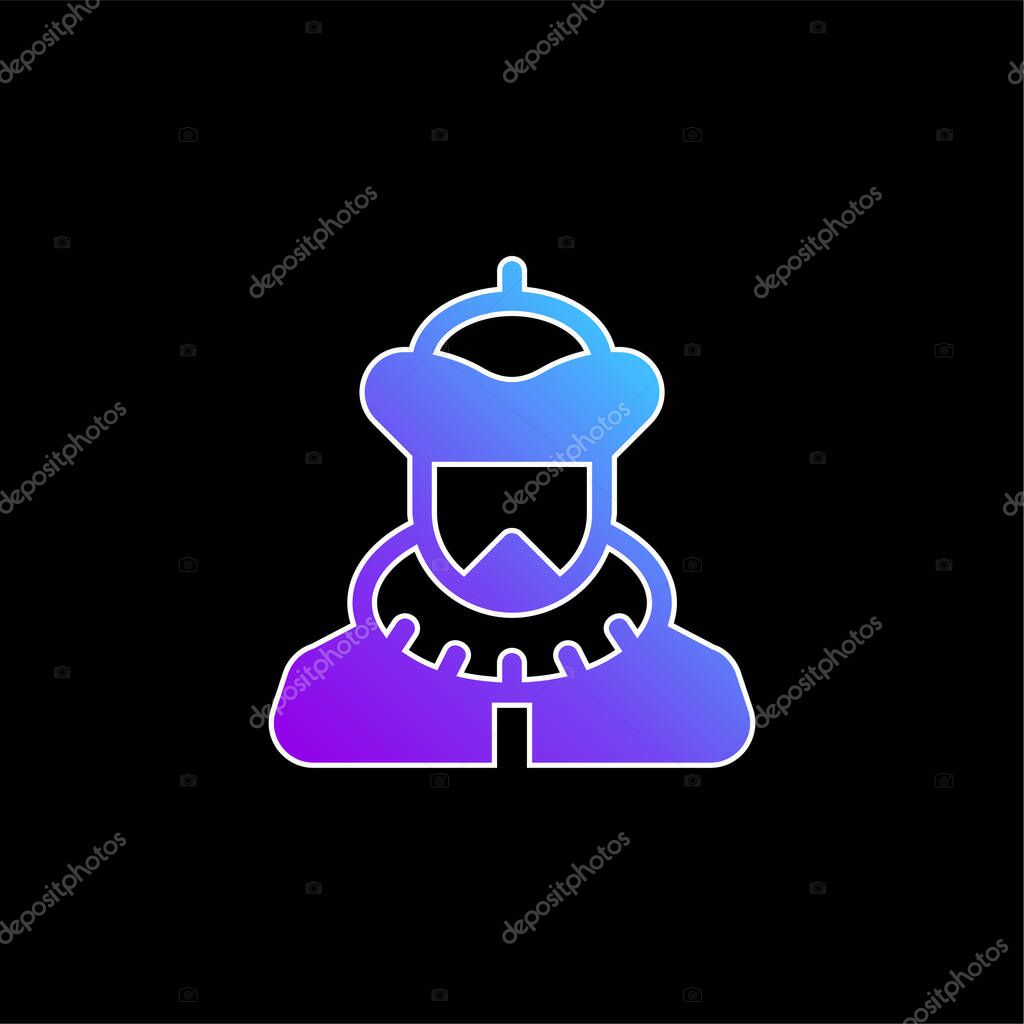 Baron blue gradient vector icon