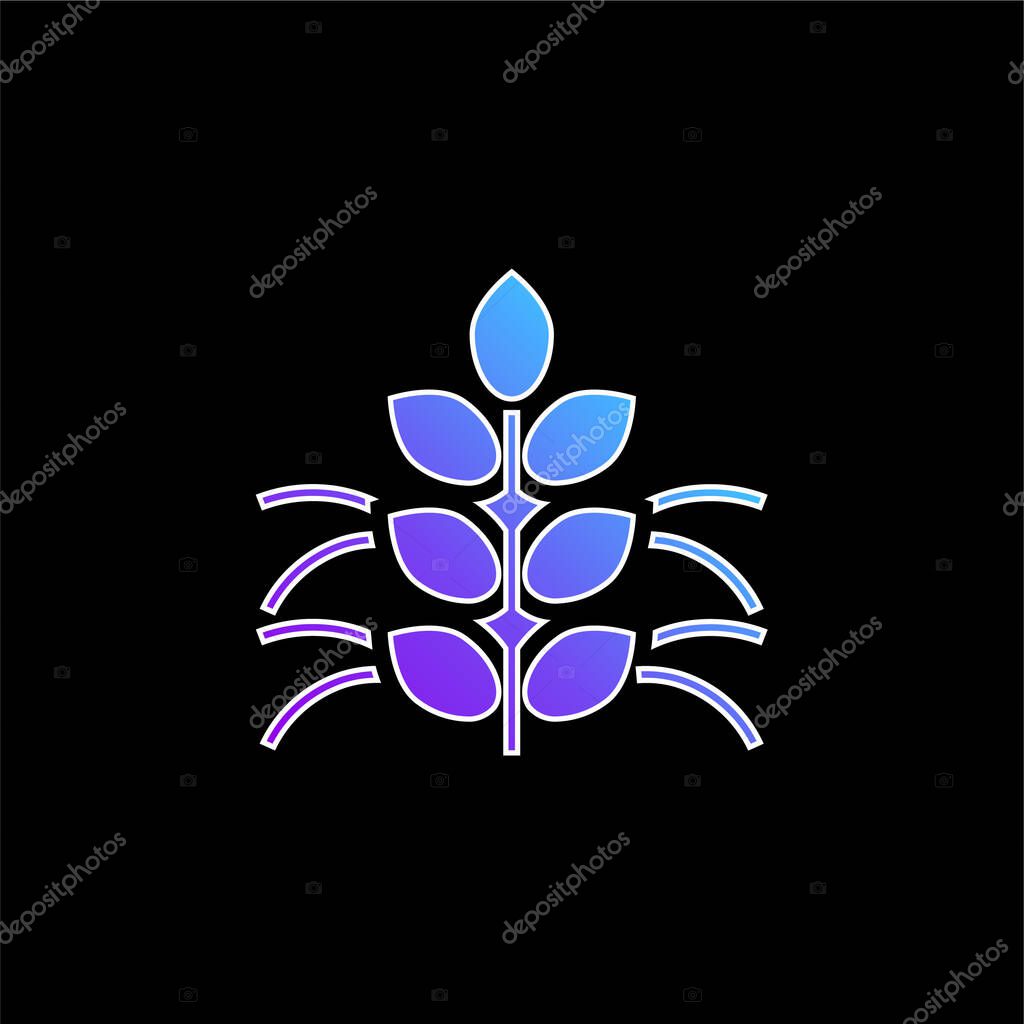 Agronomy blue gradient vector icon
