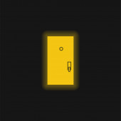 Černá Žlutá zářící neonová ikona