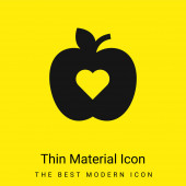 Apple minimal leuchtend gelbes Material Symbol