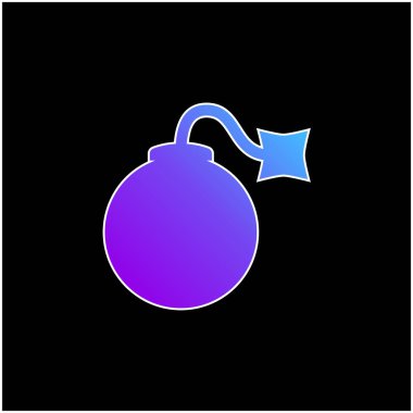 Bomba mavi gradyan vektör simgesi