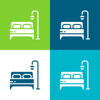 Yatak Düz 4 renk en küçük simge kümesi