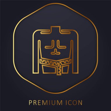 Vücut Kütlesi Altın Hat prim logosu veya simgesi