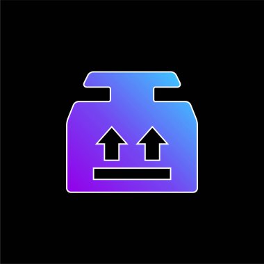 Kutu mavisi gradyan vektör simgesi