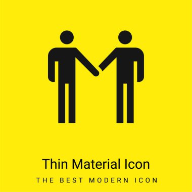 Anlaşma en az parlak sarı madde simgesi