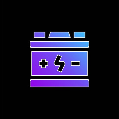 Pil mavi gradyan vektör simgesi