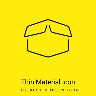 Kutu Açıldı Minimum Parlak Sarı Madde simgesi