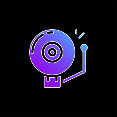 Çan mavisi gradyan vektör simgesi