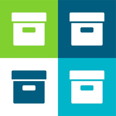 Kutu Düzlüğü 4 renk en küçük simge kümesi