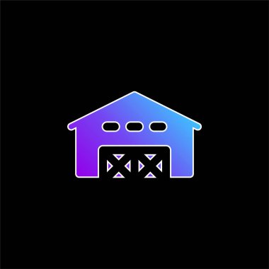 Ahır mavisi gradyan vektör simgesi