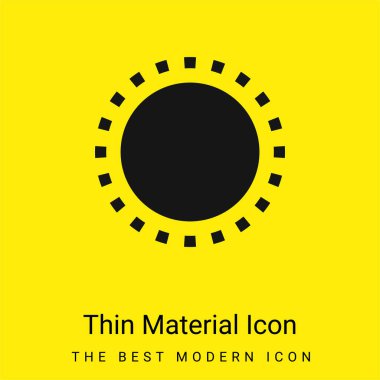 Görünüm asgari düzeyde parlak sarı madde simgesi