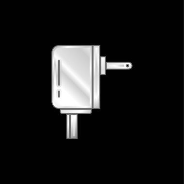 Adaptör gümüş kaplama metalik simge