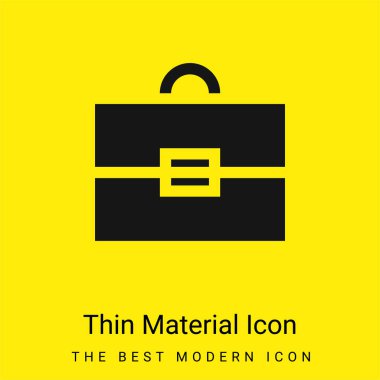 Evrak çantası en az parlak sarı madde simgesi