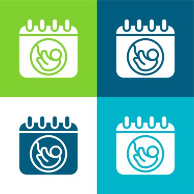 Doğum Düz Rengi En düşük simge kümesi