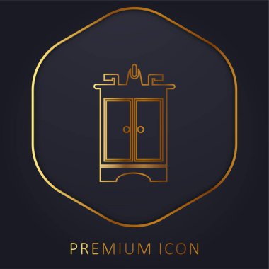 Banyo Mobilyaları Altın Hat Logosu veya Simgesi