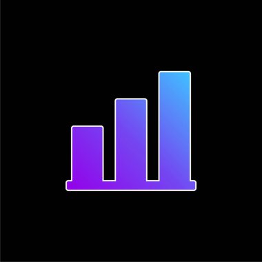 Çubuk Mavi Gradyan vektör simgesi