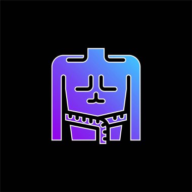 Gövde Kütle Mavisi gradyan vektör simgesi