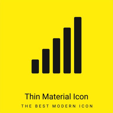 Çubuk Çizelgesi en az sarı malzeme simgesi