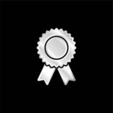 Rozet gümüş kaplama metalik simge