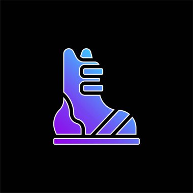 Çizmeler mavi gradyan vektör simgesi