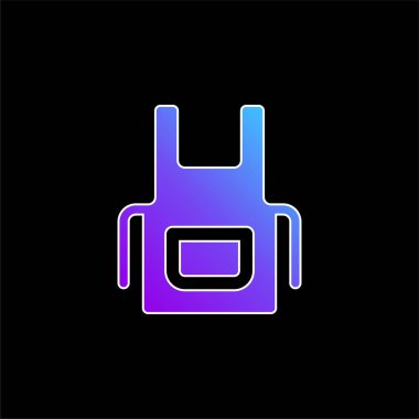 Önlük mavi gradyan vektör simgesi