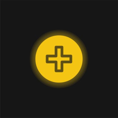 Parlak sarı neon simgesi ekle