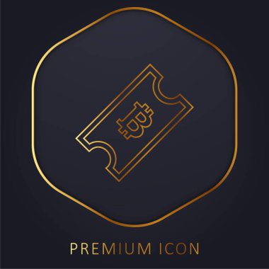 Bitcoin Bilet Altın Hat prim logosu veya simgesi