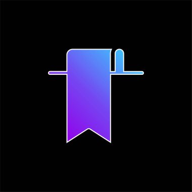 Yer imi mavi gradyan vektör simgesi