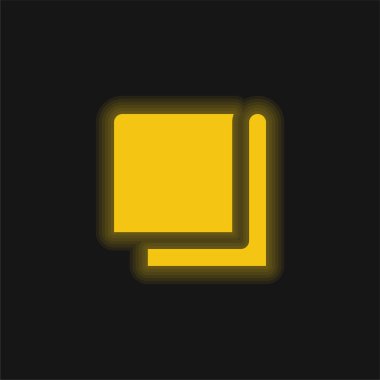 Battaniye sarısı parlak neon simgesi