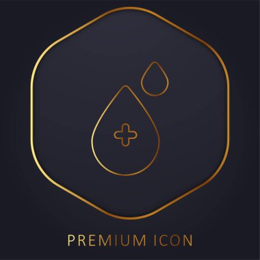 Kan Damlası Altın Hat prim logosu veya simgesi