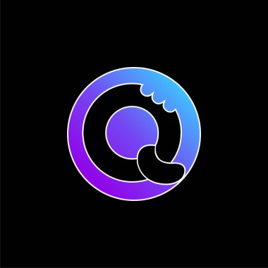 Bisquits Logo mavi gradyan vektör simgesi