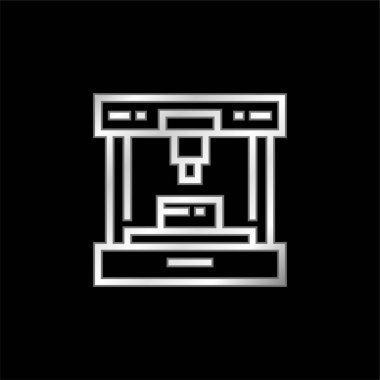 3d yazıcı gümüş kaplama metalik simge