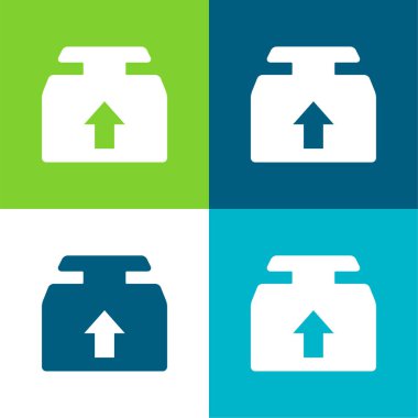 Kutu Düzlüğü 4 renk en küçük simge kümesi