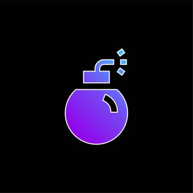 Bomba mavi gradyan vektör simgesi