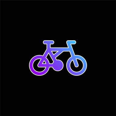 Bisiklet mavi gradyan vektör simgesi