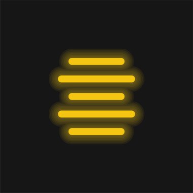 Parlak sarı neon simgesini hizala