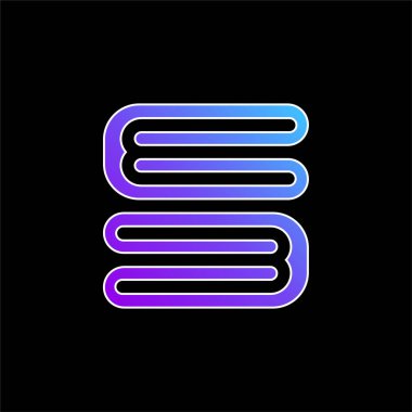 Battaniye mavisi gradyan vektör simgesi