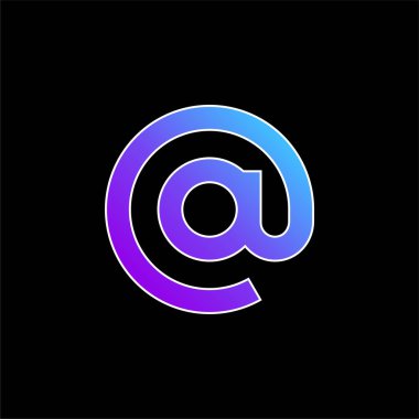 Mavi gradyan vektör simgesinde