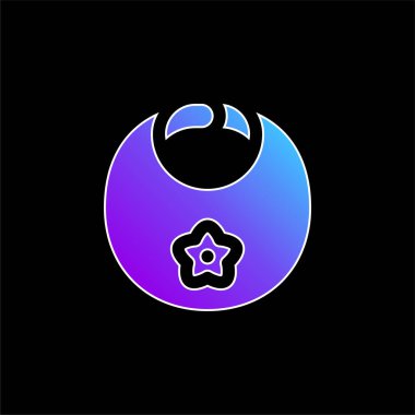 Önlük mavi gradyan vektör simgesi