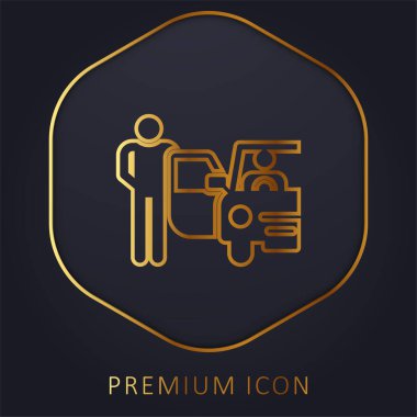Bellboy Altın Hat prim logosu veya simgesi