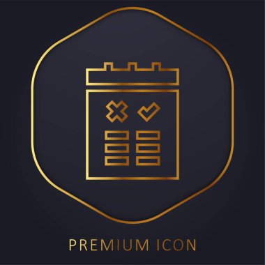 Avantajlar altın çizgi premium logo veya simge