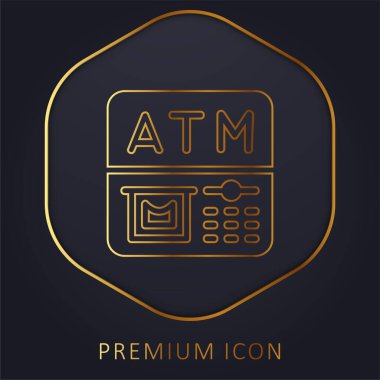 ATM altın hat prim logosu veya simgesi
