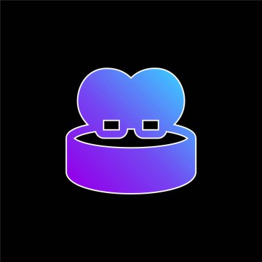 Yatak mavisi gradyan vektör simgesi